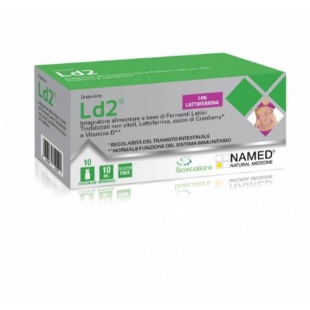 Named Disbioline Ld2 integratore con fermenti lattici e lattoferrina 10 flaconcini 10 ml Named Disbioline Ld2 integratore con fermenti lattici e lattoferrina 10 flaconcini 10 ml