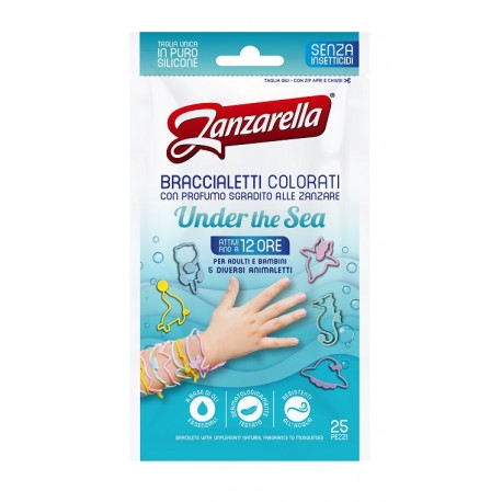 Zanzarella Braccialetti Under The Sea contro le zanzare 25 pezzi