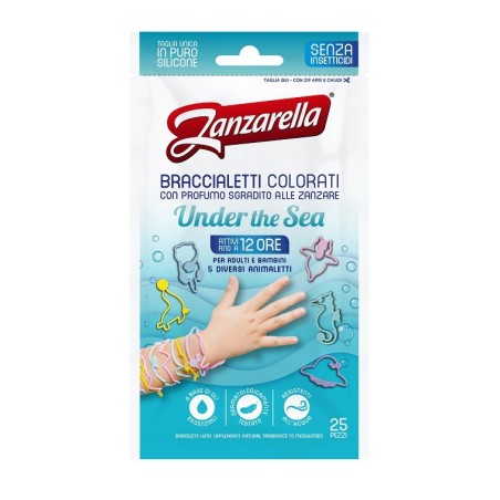Zanzarella Braccialetti Under The Sea contro le zanzare 25 pezzi Zanzarella Braccialetti Under The Sea contro le zanzare 25 pezzi