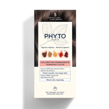 Phyto Color Kit 5 Castano Chiaro 1 Latte 50 Ml + 1 Crema 50 Ml + 1 Maschera 12 Ml Phyto Color Kit 5 Castano Chiaro 1 Latte 50 Ml + 1 Crema 50 Ml + 1 Maschera 12 Ml
