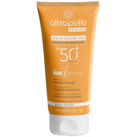Altrapelle Tenless Crema Solare Viso SPF50+ uso quotidiano antimacchie 50 ml Altrapelle Tenless Crema Solare Viso SPF50+ uso quotidiano antimacchie 50 ml