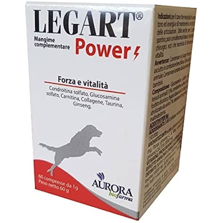 Aurora Biofarma Legart Power integratore per le articolazioni dei cani 20 compresse Aurora Biofarma Legart Power integratore per le articolazioni dei cani 20 compresse