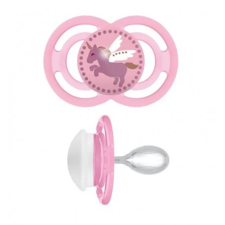 Mam Perfect succhietto in silicone rosa per bambini dai 16 mesi 1 pezzo