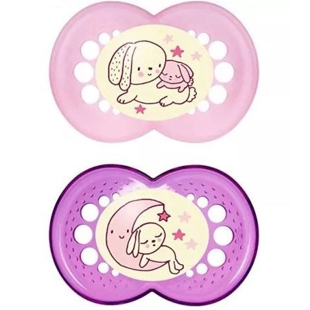 Mam Original Ciuccio in silicone a partire da 16 mesi colore rosa 2 pezzi Mam Original Ciuccio in silicone a partire da 16 mesi colore rosa 2 pezzi