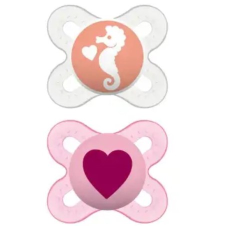 Mam Start Nanò Succhietto per bambini da 0 a 2 mesi colore rosa 2 pezzi Mam Start Nanò Succhietto per bambini da 0 a 2 mesi colore rosa 2 pezzi