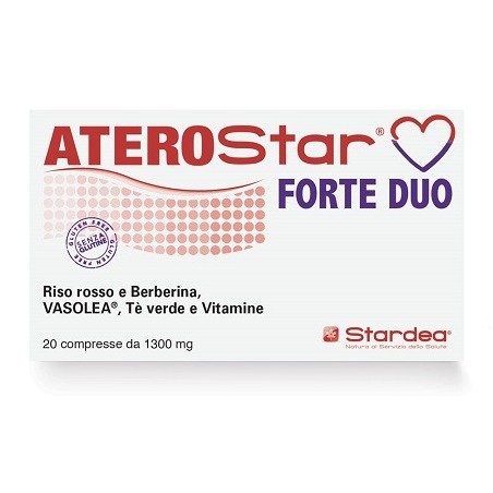 Stardea Aterostar Forte Duo integratore per cuore e fegato 20 compresse Stardea Aterostar Forte Duo integratore per cuore e fegato 20 compresse