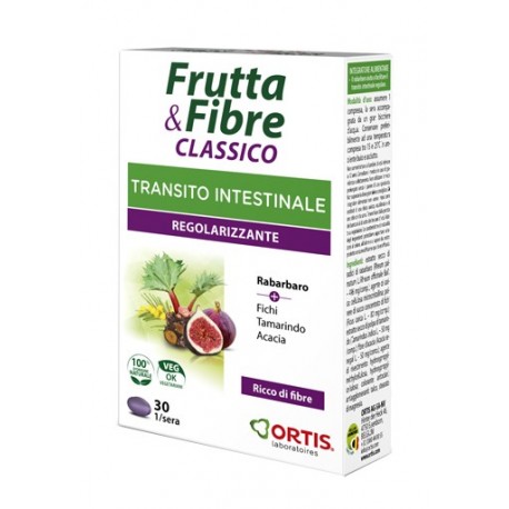 Frutta & Fibre Classico Regolarizzante Transito Intestinale 30 Compresse