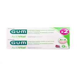 Gum Acti Vital Dentifricio Gel Duo quotidiano per la salute dei denti 75 ml