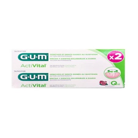 Gum Acti Vital Dentifricio Gel Duo quotidiano per la salute dei denti 75 ml