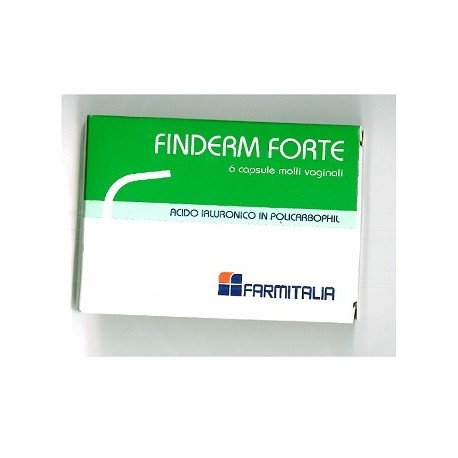 Finderm Forte 6 capsule molli vaginali riparatrici con acido ialuronico