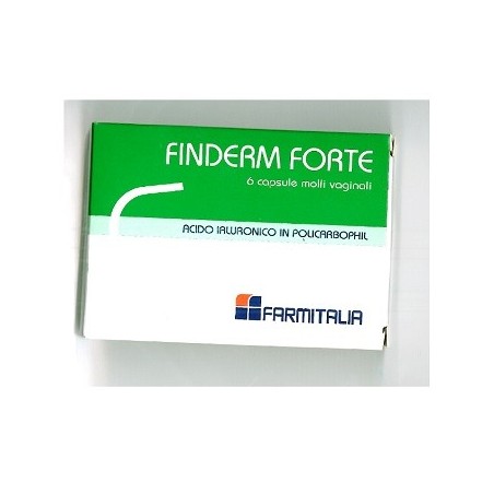 Finderm Forte 6 capsule molli vaginali riparatrici con acido ialuronico Finderm Forte 6 capsule molli vaginali riparatrici con acido ialuronico