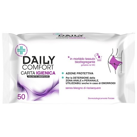 Daily Comfort Carta Igienica salviettine biodisgreganti senza risciacquo 50 pezzi