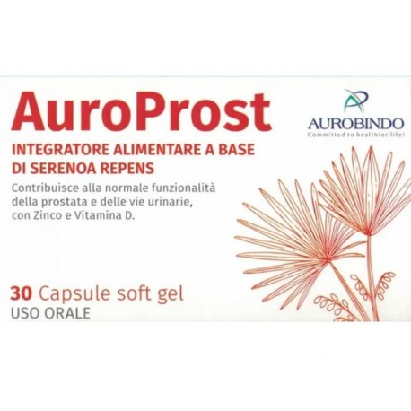 Auroprost integratore per la salute della prostata a base di serenoa 30 capsule