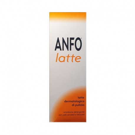 Anfo Latte dermatologico di pulizia per pelli sensibili e delicate 200 ml