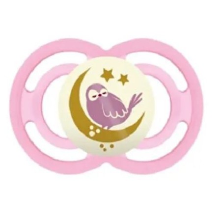 Mam Perfect Night Succhietto rosa in silicone per bambini sopra i 16 mesi 1 pezzo Mam Perfect Night Succhietto rosa in silicone per bambini sopra i 16 mesi 1 pezzo