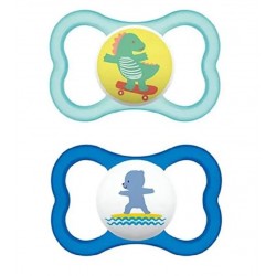 Mam Air Ciuccio azzurro per bambini sopra i 16 mesi confezione da 2