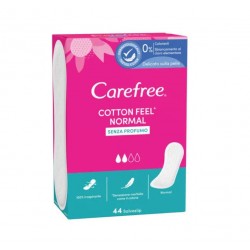 Carefree Cotton Feel Salvaslip senza profumo morbidi traspiranti 44 pezzi