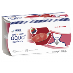 Resource Aqua+ gelificata gusto granatina alimento degustazione facilitata 4 x 125 g