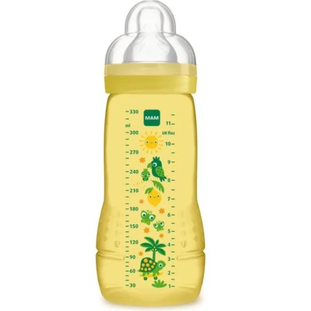 Mam Easy Active Biberon colore neutro per bambini attivi 330 ml Mam Easy Active Biberon colore neutro per bambini attivi 330 ml