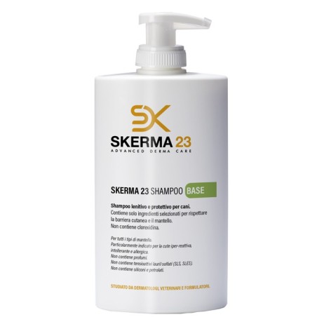 Mundavet Skerma 23 Shampoo Base lenitivo protettivo per cani 400 ml Mundavet Skerma 23 Shampoo Base lenitivo protettivo per cani 400 ml