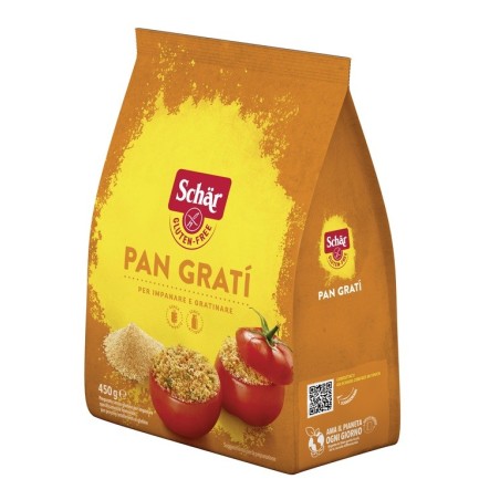 Schar Pan Grati' Pangrattato per una croccante e dorata panatura senza glutine 450 g Schar Pan Grati' Pangrattato per una croccante e dorata panatura senza glutine 450 g