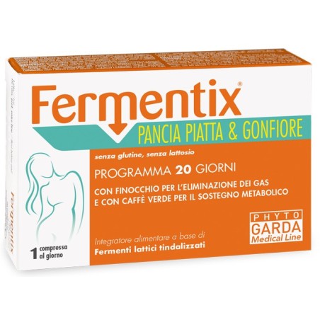 Named Fermentix Pancia Piatta e Gonfiore integratore drenante dimagrante 20 compresse Named Fermentix Pancia Piatta e Gonfiore integratore drenante dimagrante 20 compresse