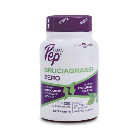 Bios Line Ultra Pep Bruciagrassi Zero integratore per equilibrio del peso corporeo 60 tavolette Bios Line Ultra Pep Bruciagrassi Zero integratore per equilibrio del peso corporeo 60 tavolette
