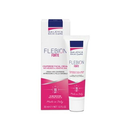 Flebion Forte crema correttiva verde per couperose e arrossamenti SPF 16 30 ml