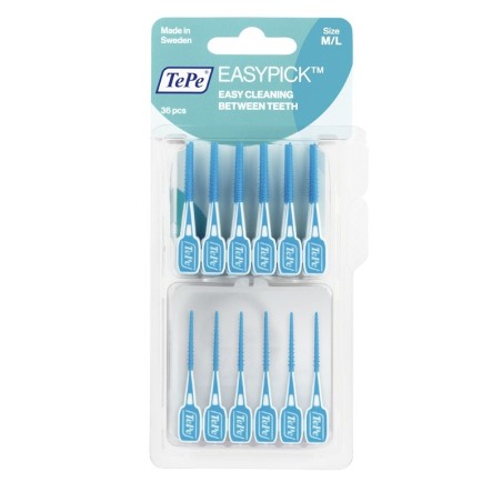 TePe EasyPick scovolino interdentale blu taglia M/L 36 pezzi TePe EasyPick scovolino interdentale blu taglia M/L 36 pezzi