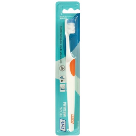 Tepe Nova Spazzolino medio con punta attiva per denti posteriori 1 pezzo Tepe Nova Spazzolino medio con punta attiva per denti posteriori 1 pezzo