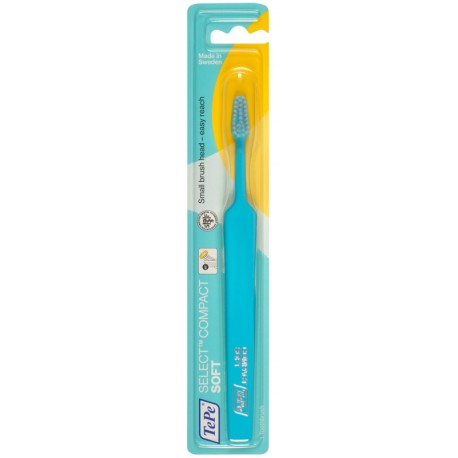 Tepe Select Compact Soft spazzolino testina piccola per sensibilità al riflesso faringeo 1 pezzo
