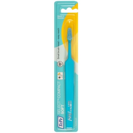 Tepe Select Compact Soft spazzolino testina piccola per sensibilità al riflesso faringeo 1 pezzo Tepe Select Compact Soft spazzolino testina piccola per sensibilità al riflesso faringeo 1 pezzo