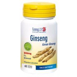 Longlife Ginseng 5% integratore tonico-adattogeno per stanchezza fisica e mentale 60 capsule