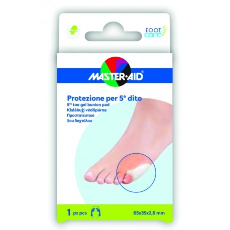 Master-aid Foot Care Protezione Gel 5 dito mignolo del piede 1 pezzo