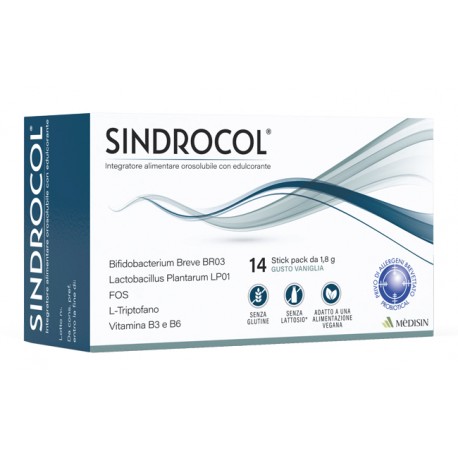 Medisin Sindrocol integratore per il benessere dell'intestino 14 stick pack