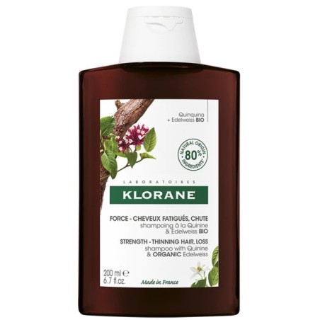 Klorane Shampoo alla Chinina e Stella alpina stimolante anticaduta per capelli privi di tono 200 ml Klorane Shampoo alla Chinina e Stella alpina stimolante anticaduta per capelli privi di tono 200 ml