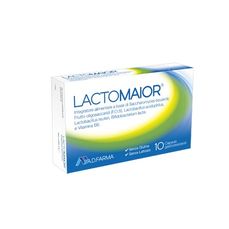 Lactomaior integratore per la flora batterica intestinale 10 capsule acidoresistenti