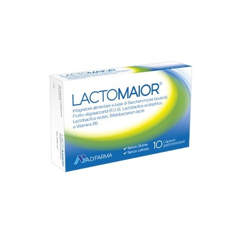 Lactomaior integratore per la flora batterica intestinale 10 capsule acidoresistenti Lactomaior integratore per la flora batterica intestinale 10 capsule acidoresistenti