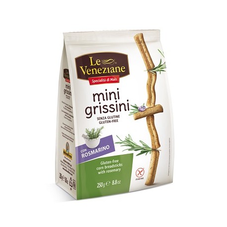 Molino Di Ferro Le Veneziane Mini Grissini al rosmarino senza glutine 250 g