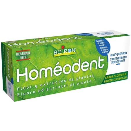 Boiron Homeodent Dentifricio Sbiancante con fluoro e piante aroma clorofilla 75 ml Boiron Homeodent Dentifricio Sbiancante con fluoro e piante aroma clorofilla 75 ml