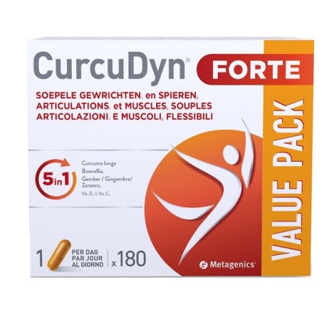 CurcuDyn Forte integratore per il benessere delle articolazioni 180 capsule CurcuDyn Forte integratore per il benessere delle articolazioni 180 capsule