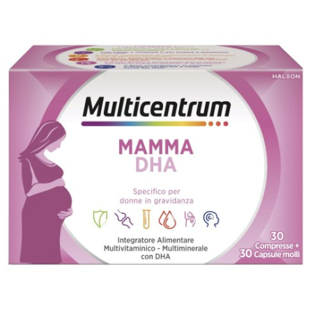 Multicentrum Mamma DHA Integratore per Donne in Gravidanza Multicentrum Mamma DHA Integratore per Donne in Gravidanza