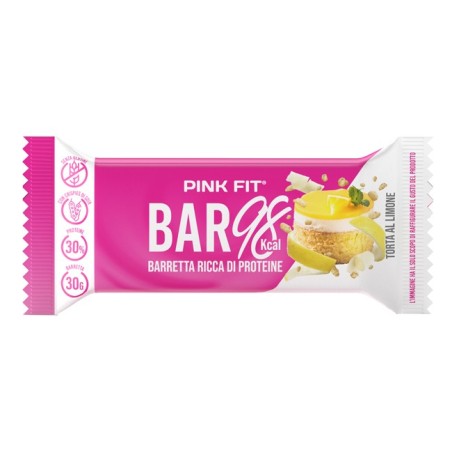 Pink Fit Bar 98 Barretta Proteica Gusto Torta al Limone 30 g Pink Fit Bar 98 Barretta Proteica Gusto Torta al Limone 30 g