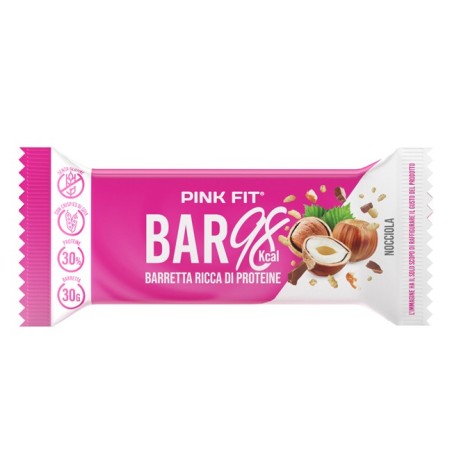 Pink Fit Bar 98 Barretta Proteica Gusto Nocciola 30 g Pink Fit Bar 98 Barretta Proteica Gusto Nocciola 30 g
