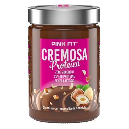 Pink Fit Crema Spalmabile Gianuia con Granella 300 g Pink Fit Crema Spalmabile Gianuia con Granella 300 g