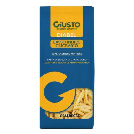 Giusto Diabel Pasta Caserecce a basso indice glicemico e alto contenuto di fibre 400 g Giusto Diabel Pasta Caserecce a basso indice glicemico e alto contenuto di fibre 400 g