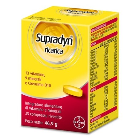 Supradyn Ricarica 35 Compresse Integratore Multivitaminico Energetico Supradyn Ricarica 35 Compresse Integratore Multivitaminico Energetico