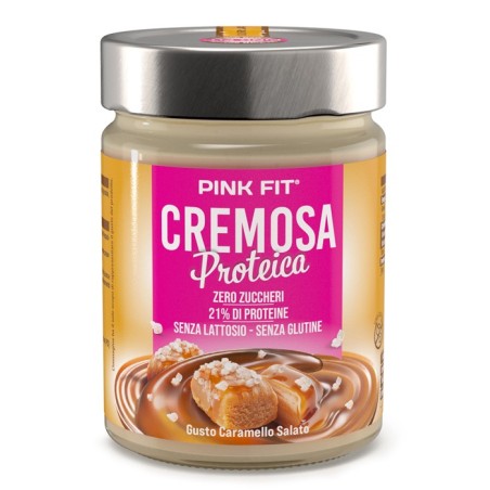Pink Fit Crema Spalmabile Proteica al Caramello Salato 300 g Pink Fit Crema Spalmabile Proteica al Caramello Salato 300 g