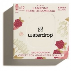Waterdrop Microdrink Flair Lampone e Fiori di Sambuco 12 Cubetti Aromatizzanti