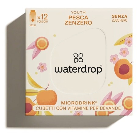 Waterdrop Microdrink Youth Aroma Pesca e Zenzero 12 Cubetti con vitamine Waterdrop Microdrink Youth Aroma Pesca e Zenzero 12 Cubetti con vitamine
